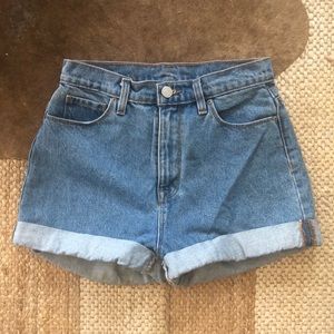 BDG Mom High Rise Denim Shorts